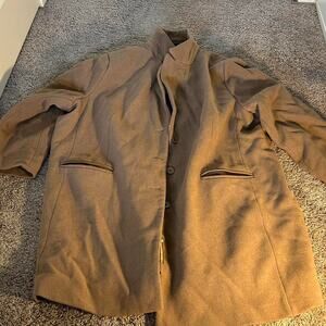 Ellos brown wool overcoat